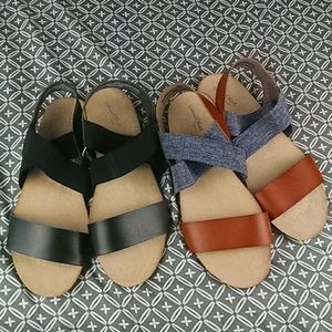 9 1/2 Wide Sandals, Two Pairs Never Worn